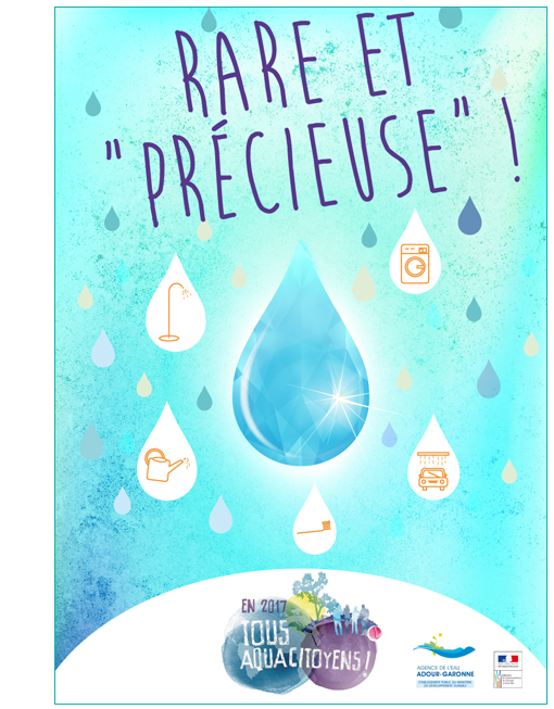 Concours d'affiche 2017 pour l'agence de l'eau Adour Garonne